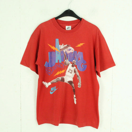 Vintage NIKE T-Shirt Gr. M rot mit Print MICHAEL JORDAN