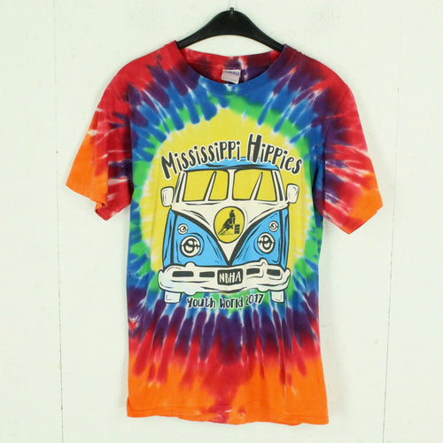 Vintage NBHA Batik T-Shirt Gr. S bunt mit Print Van Youth World 2017