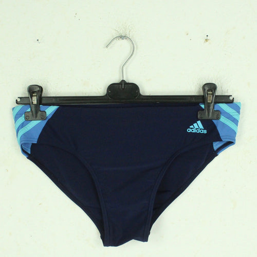 Vintage ADIDAS Badehose Gr. XL blau gemustert 80s 90s Swimwear