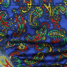 Laden Sie das Bild in den Galerie-Viewer, Vintage Badehose Gr. L blau bunt Crazy Pattern 80s 90s Swimwear