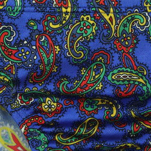 Vintage Badehose Gr. L blau bunt Crazy Pattern 80s 90s Swimwear