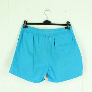 Second Hand POLO RALPH LAUREN Shorts Gr. L  blau, gelbe Applikation innen (*)