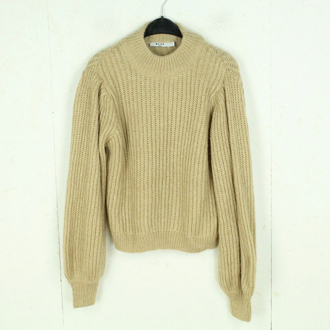 Second Hand NA-KD Pullover Gr. M beige uni Strick (*)