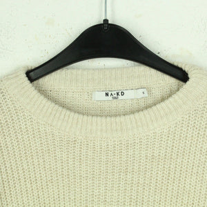 Second Hand NA-KD Pullover Gr. S beige uni Strick (*)