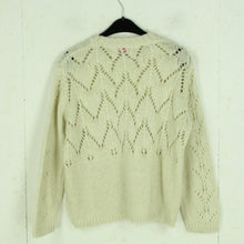 Laden Sie das Bild in den Galerie-Viewer, Second Hand INDISKA Pullover Gr. S beige uni Strick mit Lochmuster (*)