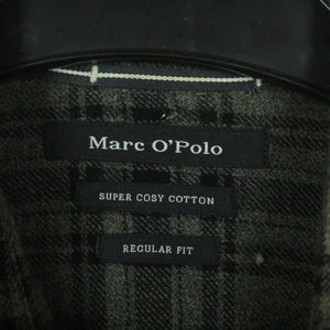 Second Hand MARC O´POLO Flanellhemd Gr. M schwarz grau kariert (*)