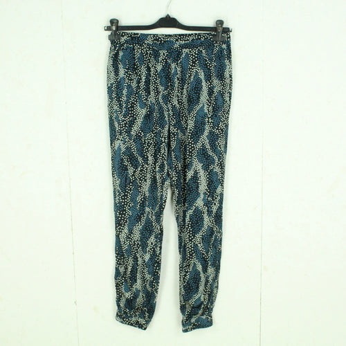 Second Hand BRUUNS BAZAAR Hose Gr. 38 blau mehrfarbig gemustert (*)