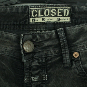 Second Hand CLOSED Cordhose Gr. 46 it. (dt. 40) grau uni Hose Mod. Pedal Pusher (*)