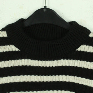 Second Hand PROJECT UNKNOWN Pullover Gr. XS schwarz weiß gestreift (*)