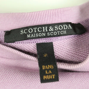 Second Hand SCOTCH & SODA Sweatshirt Gr. S rosa mit Print (*)