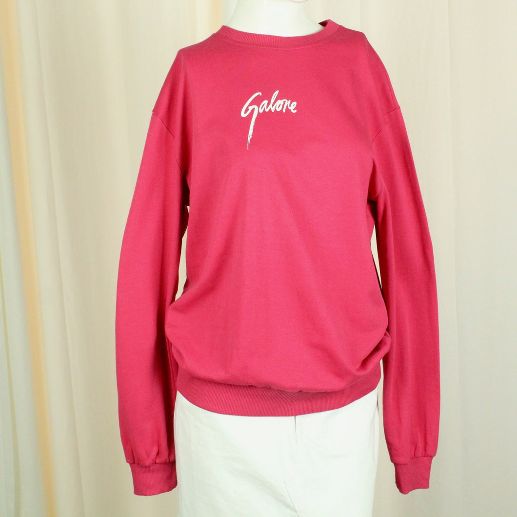 Second Hand GALORE x NA-KD Sweatshirt Gr. S pink mit Print (*)