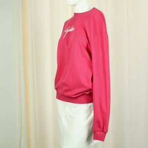 Second Hand GALORE x NA-KD Sweatshirt Gr. S pink mit Print (*)