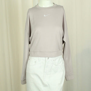 Second Hand NIKE Sweatshirt Gr. M rosa mit Logo Stickerei (*)