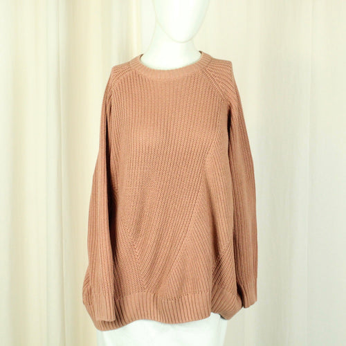 Second Hand MONKI Pullover Gr. M lachs uni Strick (*)