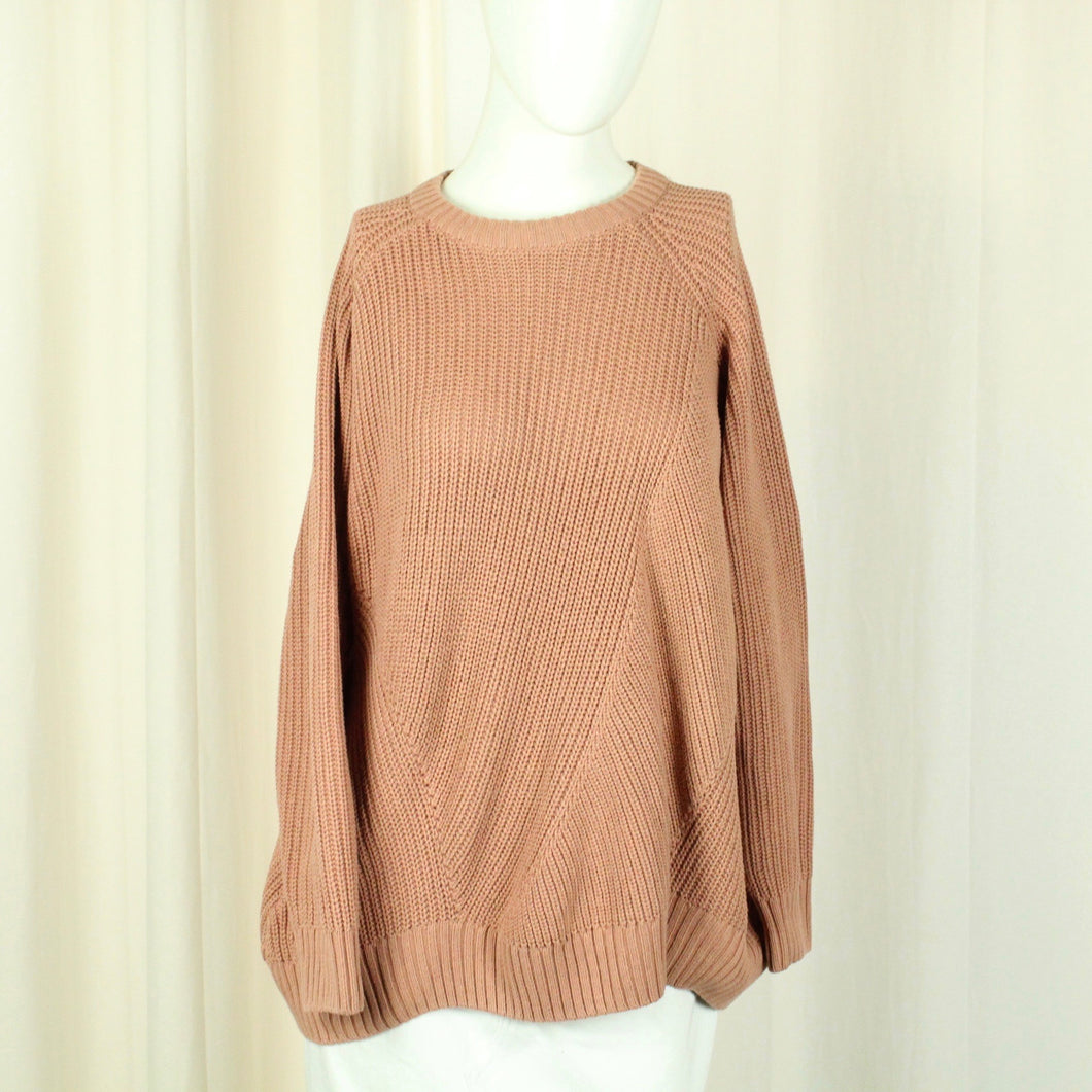 Second Hand MONKI Pullover Gr. M lachs uni Strick (*)