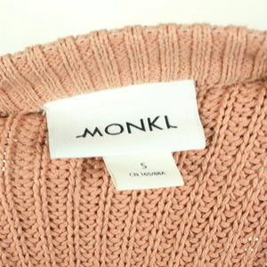 Second Hand MONKI Pullover Gr. M lachs uni Strick (*)