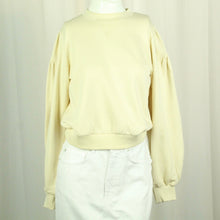 Laden Sie das Bild in den Galerie-Viewer, Second Hand NA-KD Sweatshirt Gr. S beige (*)