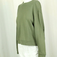 Laden Sie das Bild in den Galerie-Viewer, Second Hand ENVII Sweatshirt Gr. S oliv uni (*)