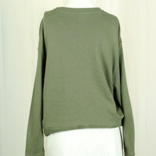 Laden Sie das Bild in den Galerie-Viewer, Second Hand ENVII Sweatshirt Gr. S oliv uni (*)