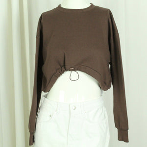 Second Hand ZARA Sweatshirt Gr. S braun uni (*)