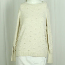 Laden Sie das Bild in den Galerie-Viewer, Second Hand DILVIN Pullover Gr. M beige uni Strick (*)