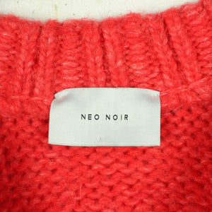 Second Hand NEO NOIR Pullover Gr. M rot uni Strick (*)