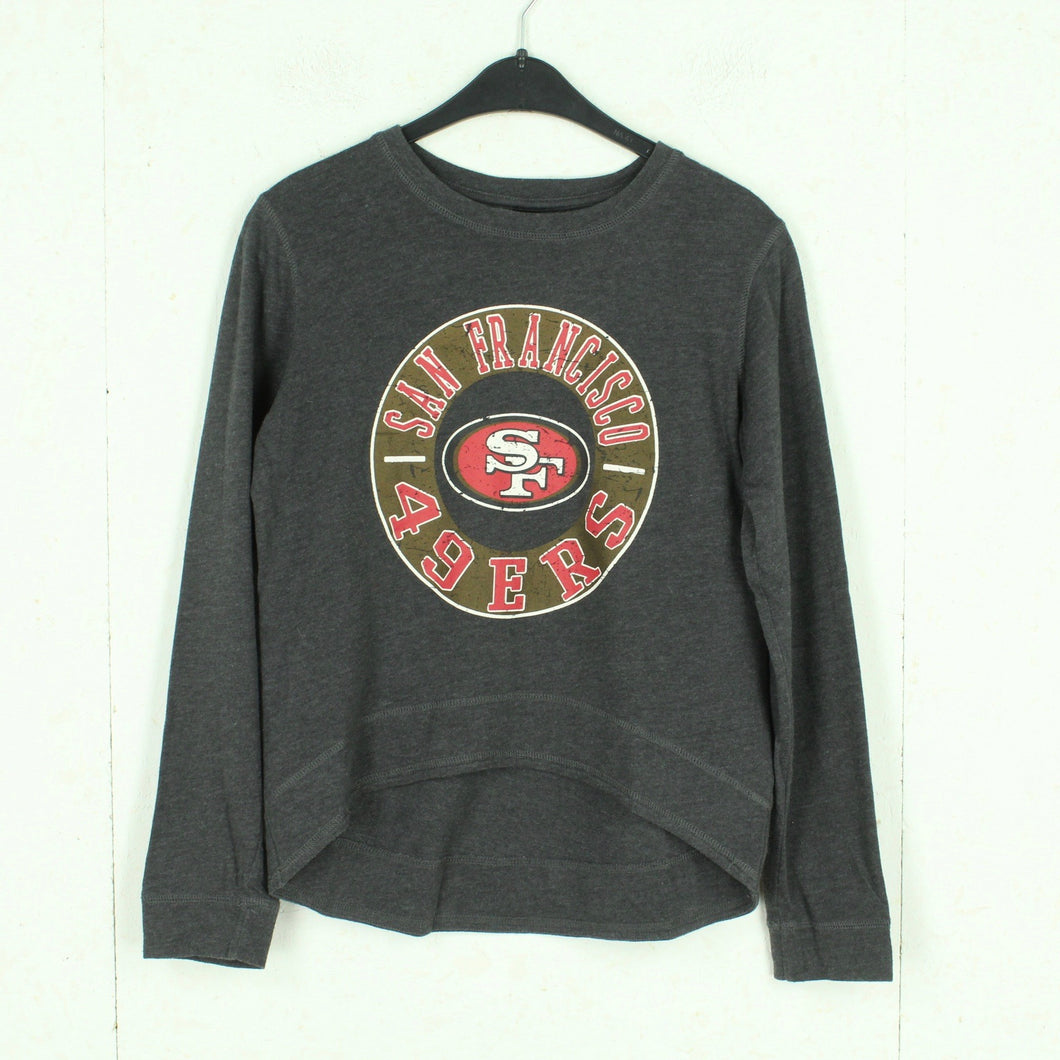 Second Hand TEAM APPAREL NFL Sweatshirt Gr. S grau mit Print 