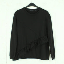 Laden Sie das Bild in den Galerie-Viewer, Second Hand SALLY ROSE Sweatshirt Gr. S schwarz Volants (*)