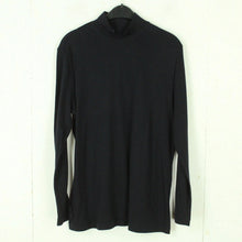 Laden Sie das Bild in den Galerie-Viewer, Second Hand ESCADA Sweatshirt mit Seide Gr. 44 dunkelblau Longsleeve(*)