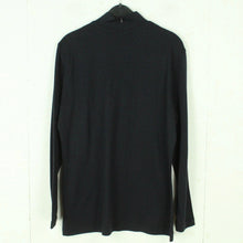 Laden Sie das Bild in den Galerie-Viewer, Second Hand ESCADA Sweatshirt mit Seide Gr. 44 dunkelblau Longsleeve(*)