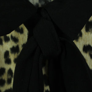 Second Hand ZARA Bluse Gr. M schwarz beige Animalprint (*)