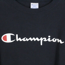 Laden Sie das Bild in den Galerie-Viewer, Second Hand CHAMPION Sweatshirt Gr. S dunkelblau Logo Print (*)