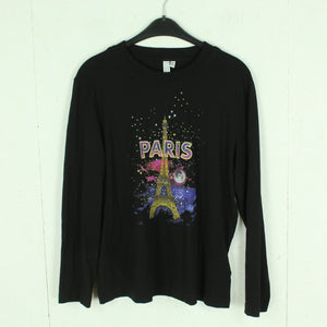 Second Hand & OTHER STORIES Sweatshirt Gr. 38 schwarz mit Print "Paris" (*)