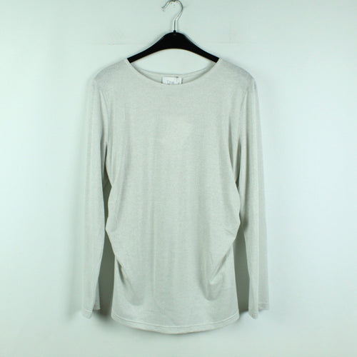 Second Hand THE PURE by Barbara Schwarzer Longsleeve Gr. 40 silber grau NEU (*)