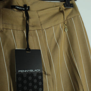 Second Hand PENNYBLACK Palazzohose Gr. 40 braun gestreift Mod. Leonida NEU (*)