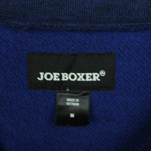 Second Hand JOE BOXER Sweatshirt Gr. M blau mit Print "Bossy" (*)