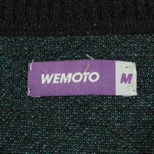 Laden Sie das Bild in den Galerie-Viewer, Second Hand WEMOTO Pullover Gr. M anthrazit türkis mit Wolle (*)